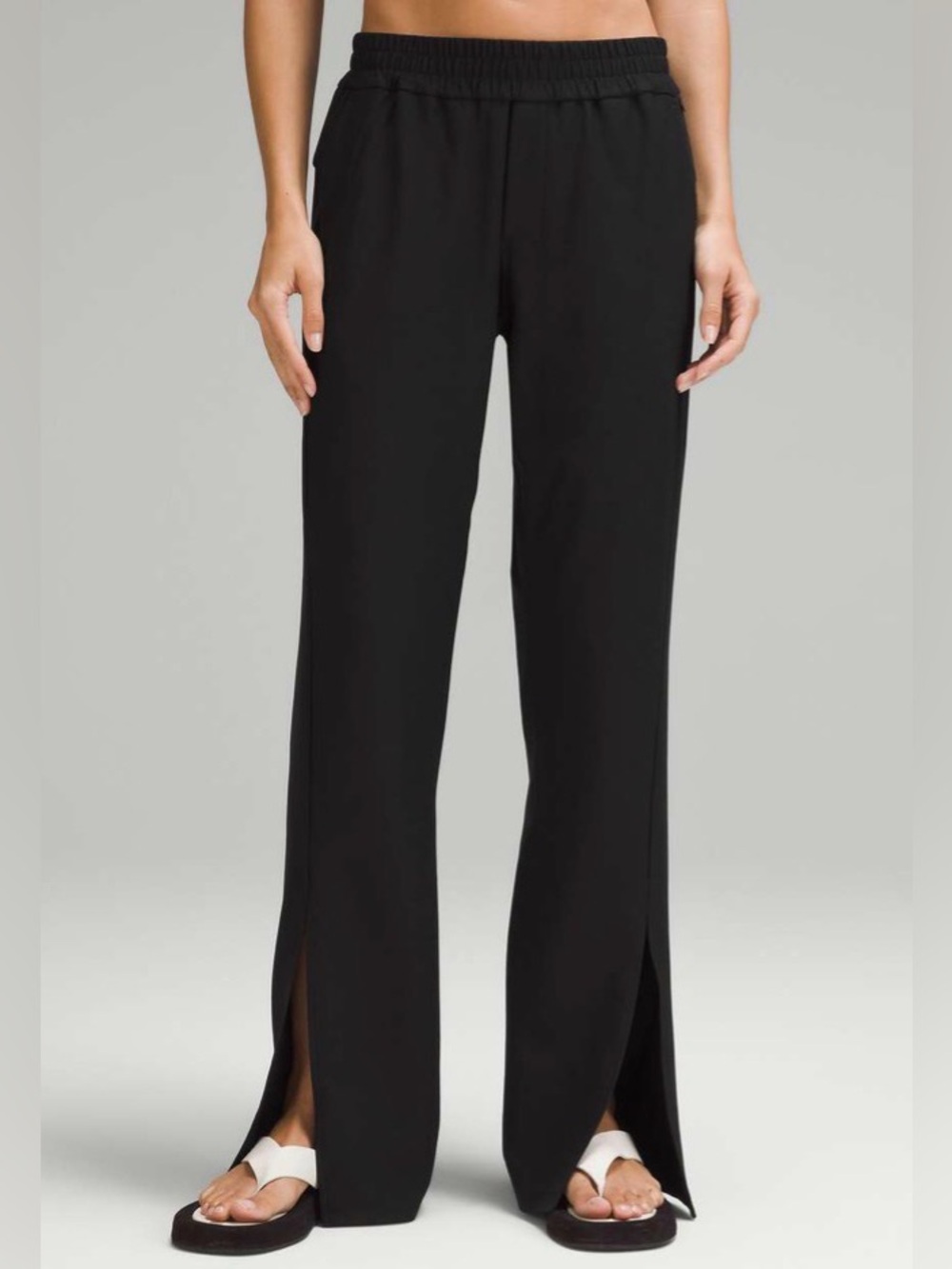 Lululemon lab Stretch Cupro Slit Pants 32" in Black